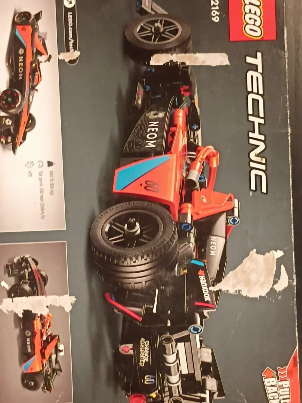 LEGO Technic Orange Racing Car Model - Orange